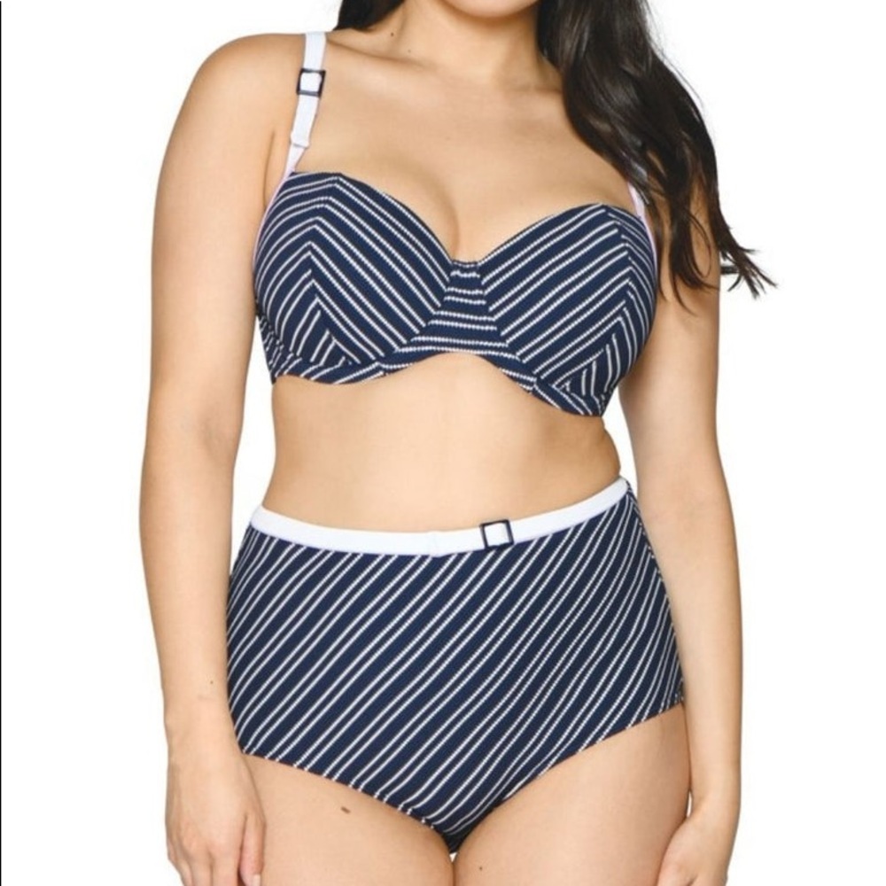 NWT Curvy Kate Sailor Girl high waisted bikini